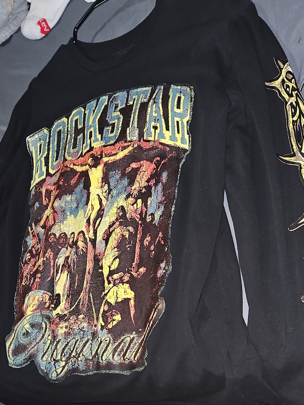 Rockstar Original Black Graphic Long-Sleeve Shirt